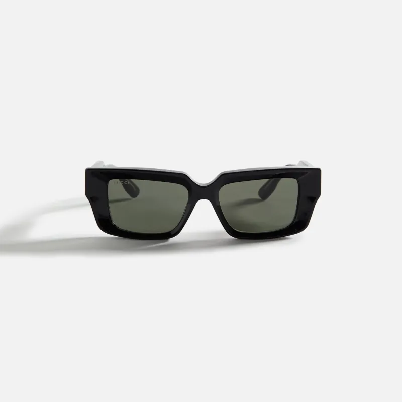 Gucci Acetate Rectangle 54 Frame - Black sold by Kith