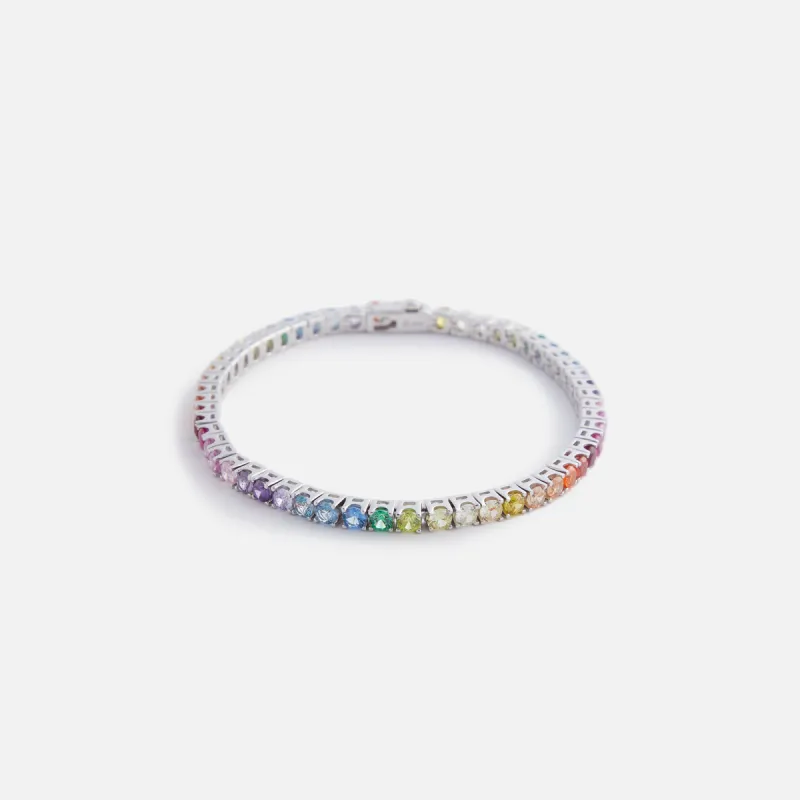 Hatton Labs Classic Tennis Bracelet - Rainbow sold by Kith
