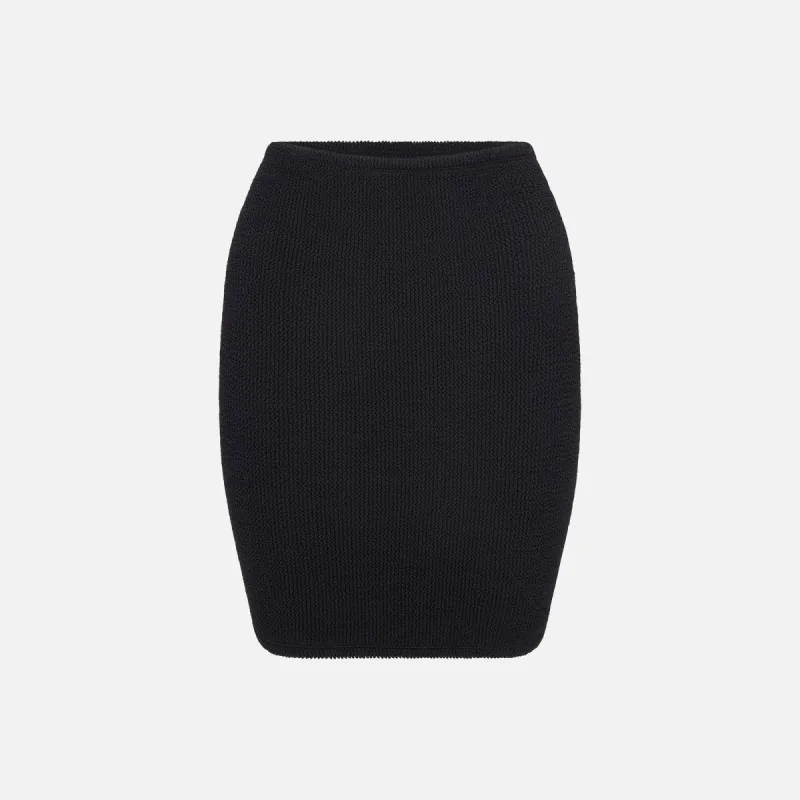 Hunza G Mini Skirt - Black sold by Kith