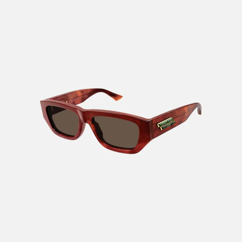 Bottega Veneta Acetate Frame - Green Logo / Havana sold by Kith