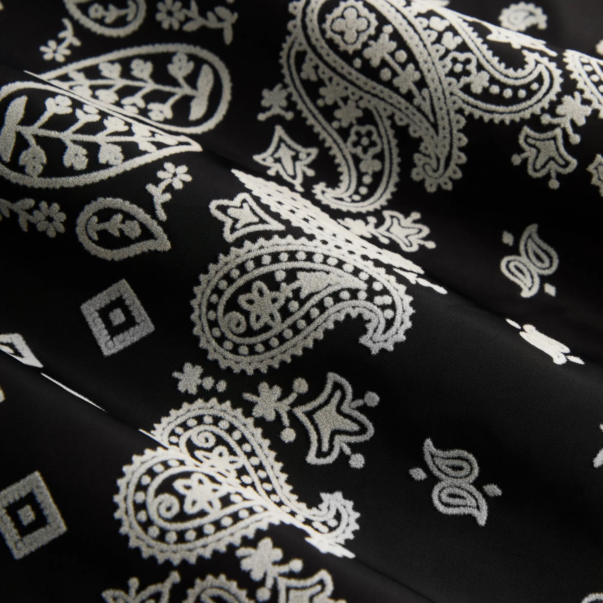 Kith Flocked Deconstructed Bandana Coaches Jacket - Black sold by Kith product image thumbnail 5