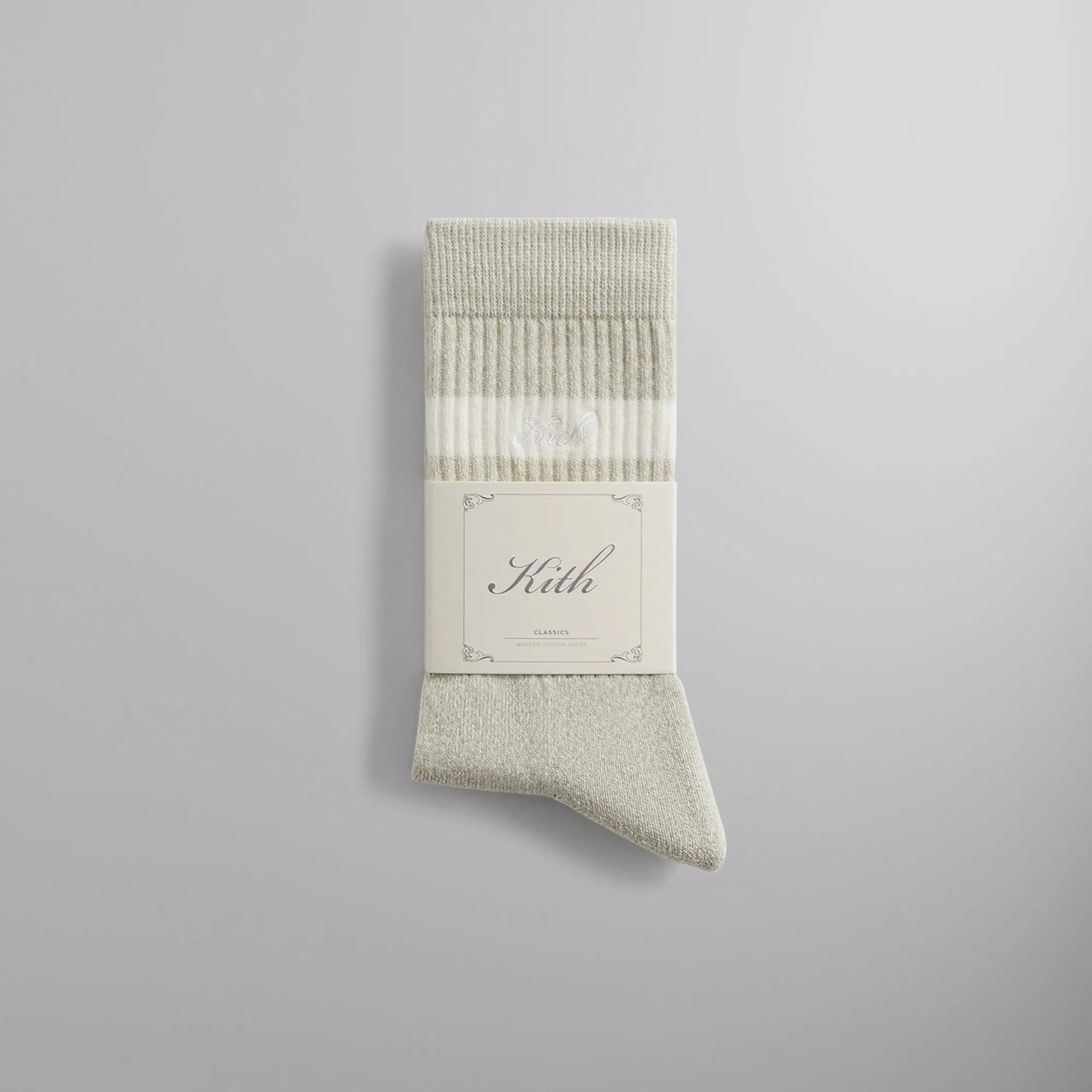 Kith Stripe Crew Socks With Script Embroidery - Region PH sold by Kith product image thumbnail 2