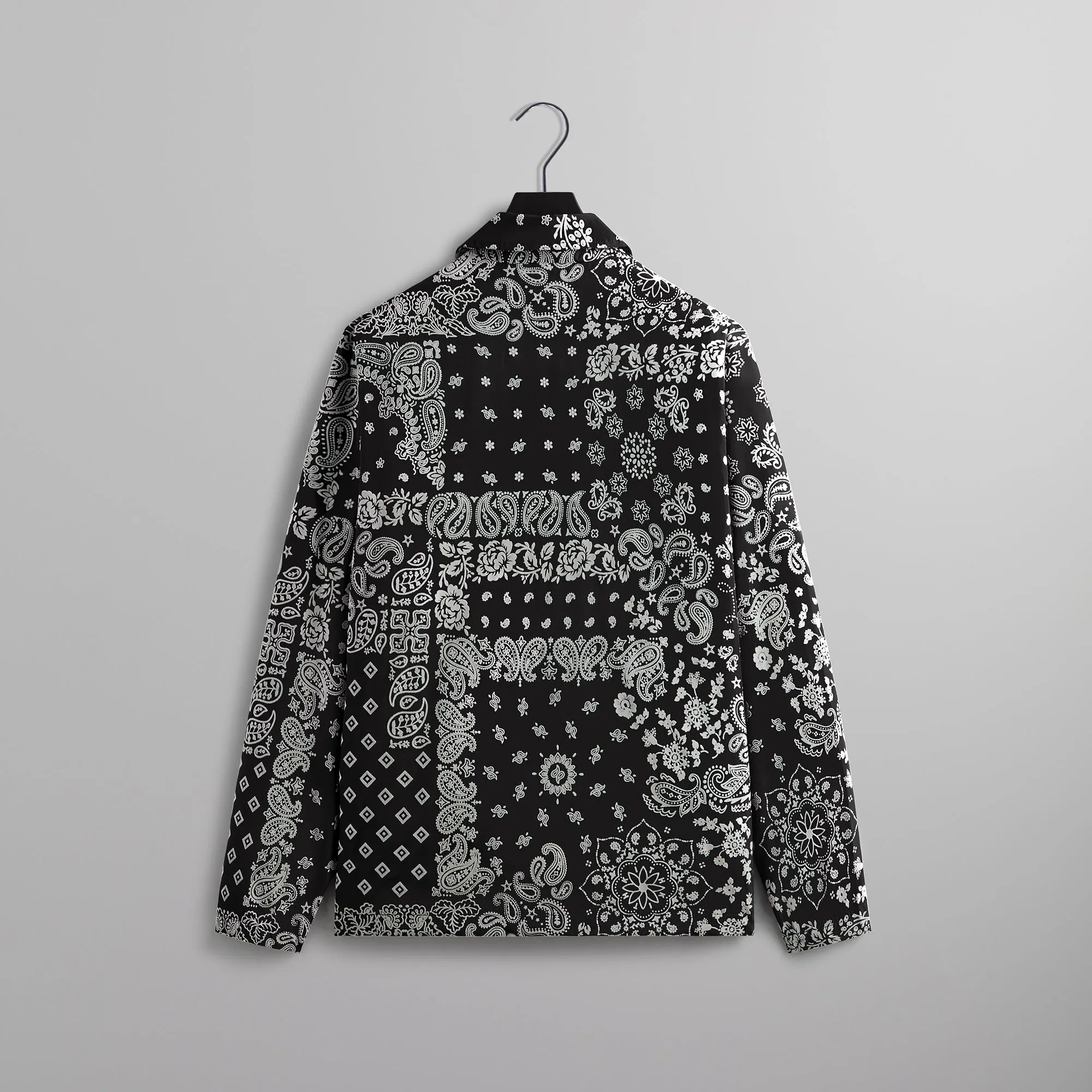 Kith Flocked Deconstructed Bandana Coaches Jacket - Black sold by Kith product image thumbnail 3