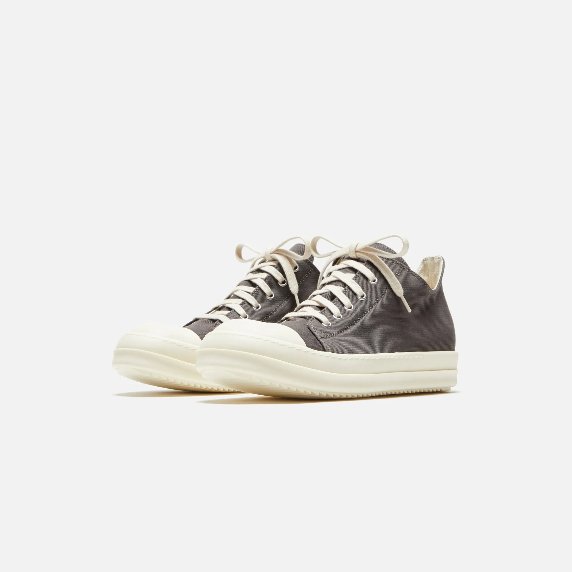 Rick Owens Vintage Low Sneakers - Dark Dust / Milk / Milk Scarpe sold by Kith product image thumbnail 2