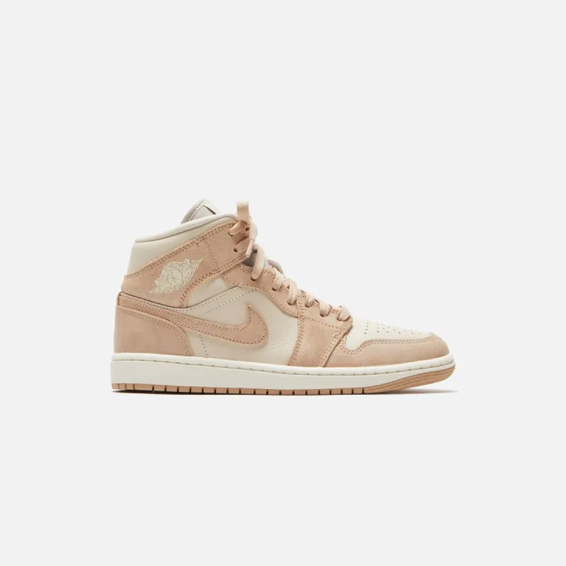 Jordan Air Jordan 1 Mid SE - Legend Light Brown / Sail / Legend Medium Brown sold by Kith