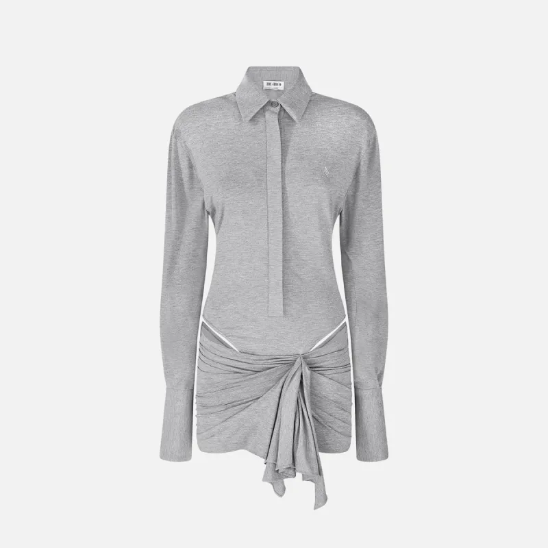 The Attico Mini Dress - Grey sold by Kith