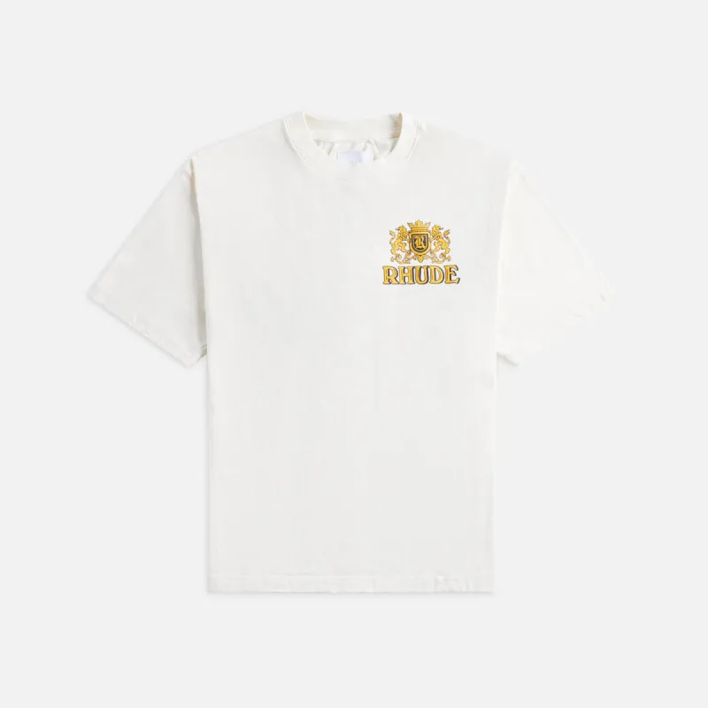 Rhude Cresta Cigar Tee - Vintage White sold by Kith