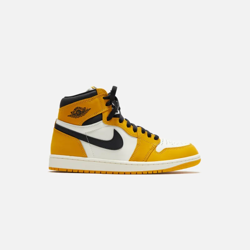 Jordan Air Jordan 1 Retro High OG RMSTD  - Yellow Ochre / Black / Sail sold by Kith