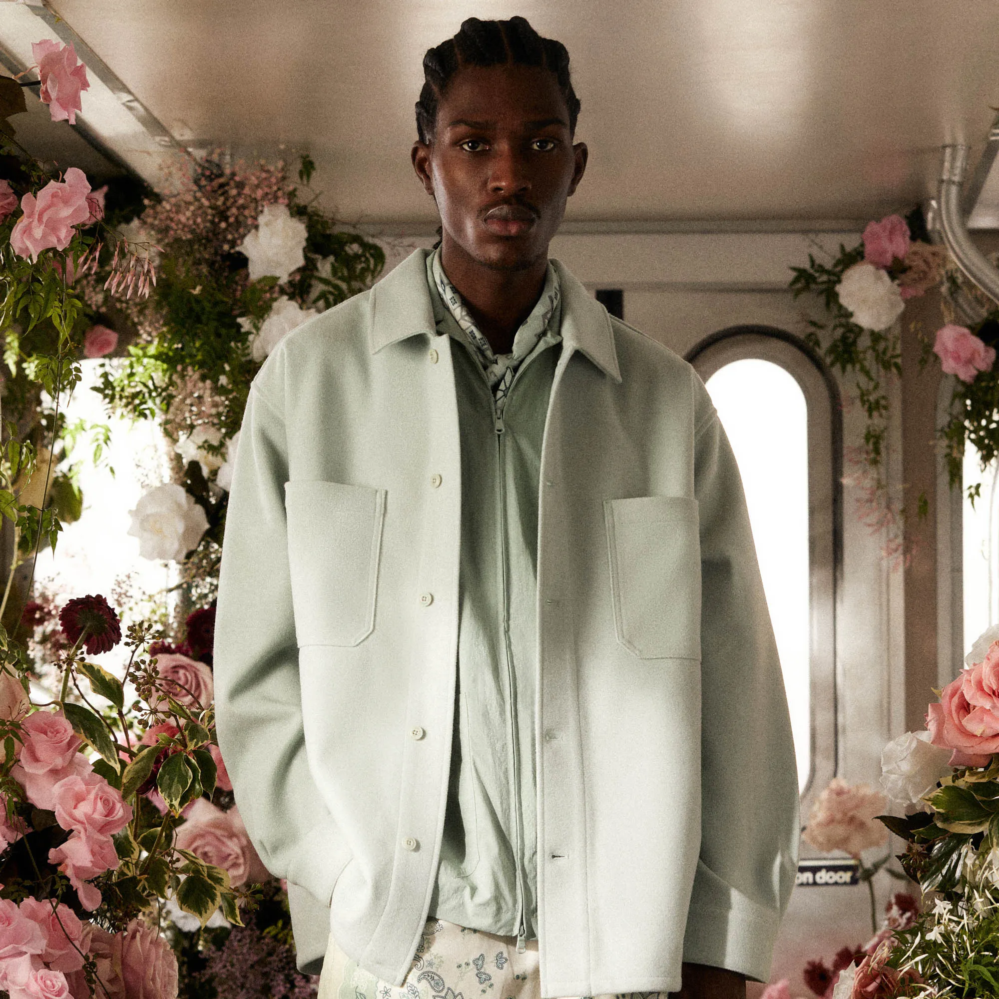 Kith Felted Jersey Ace Buttondown - Brine sold by Kith product image thumbnail 2