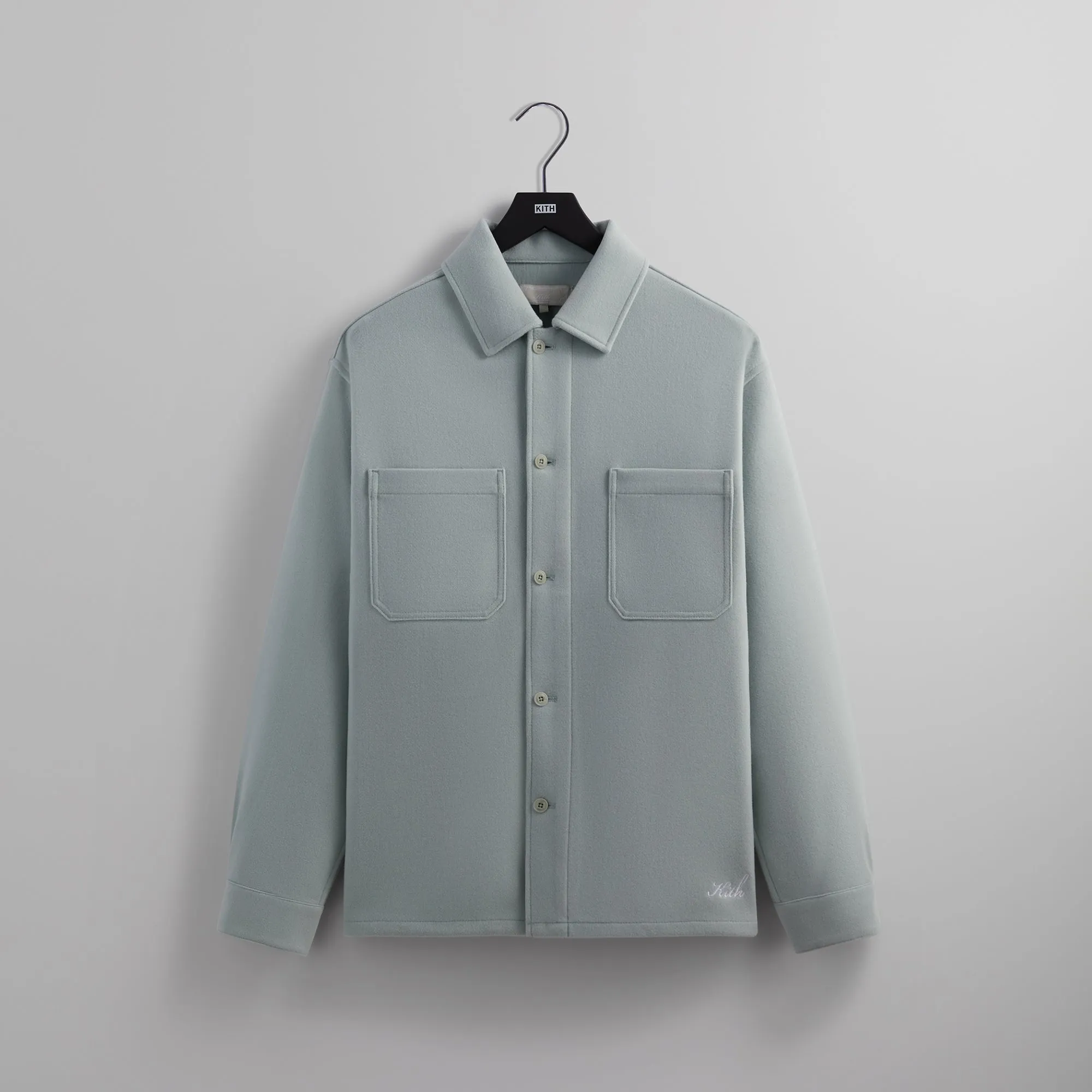 Kith Felted Jersey Ace Buttondown - Brine sold by Kith