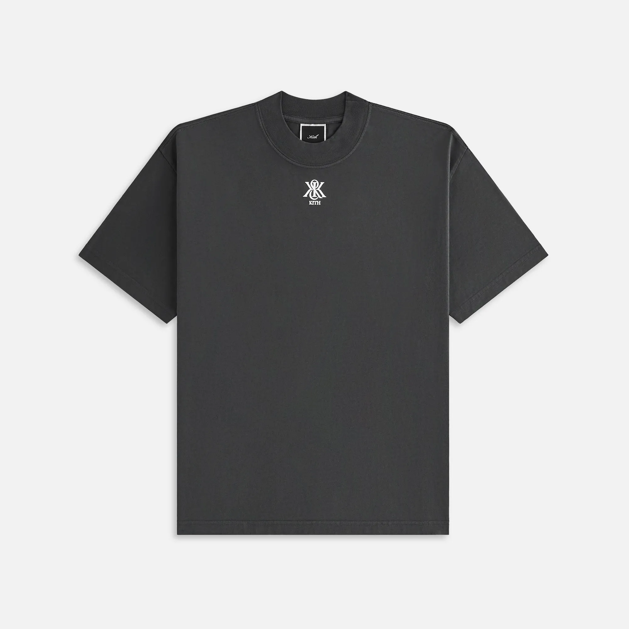 Kith Women Mock Neck Crest Vintage Tee - Black sold by Kith