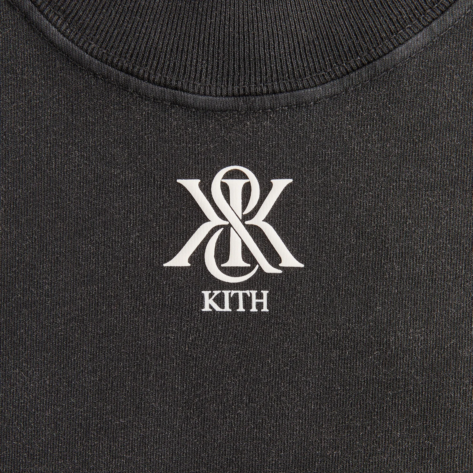 Kith Women Mock Neck Crest Vintage Tee - Black sold by Kith product image thumbnail 3