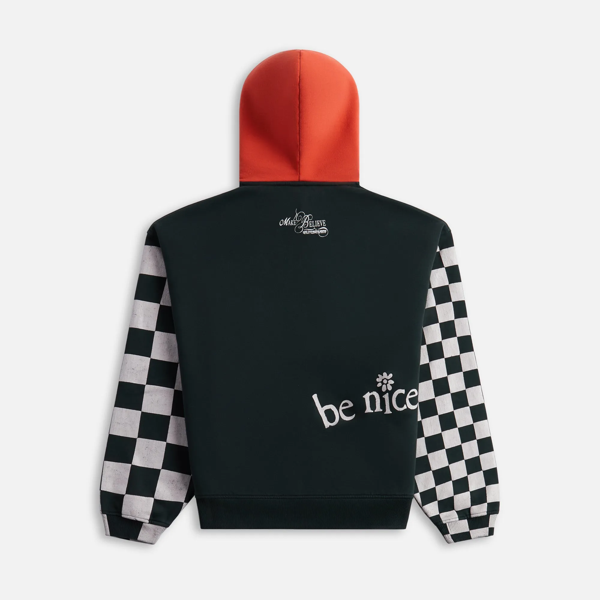 ERL Venice Checker Sleeve Hoodie - Black sold by Kith product image thumbnail 2