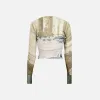 Miaou Iris Top - Emblem Print sold by Kith