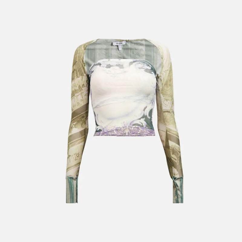 Miaou Iris Top - Emblem Print sold by Kith