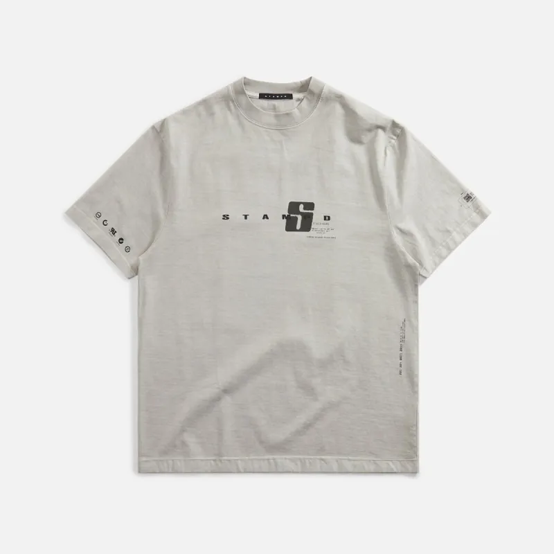 Stampd Oil Washed Transit Relaxed Tee - Fog made by Stampd