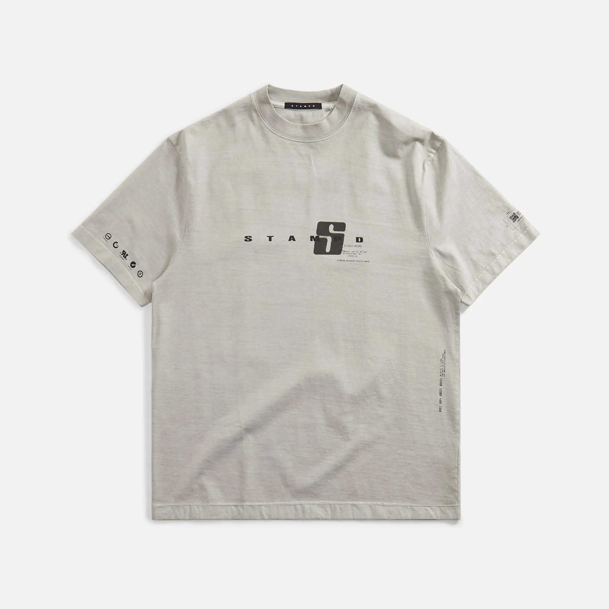 Stampd Oil Washed Transit Relaxed Tee - Fog sold by Kith