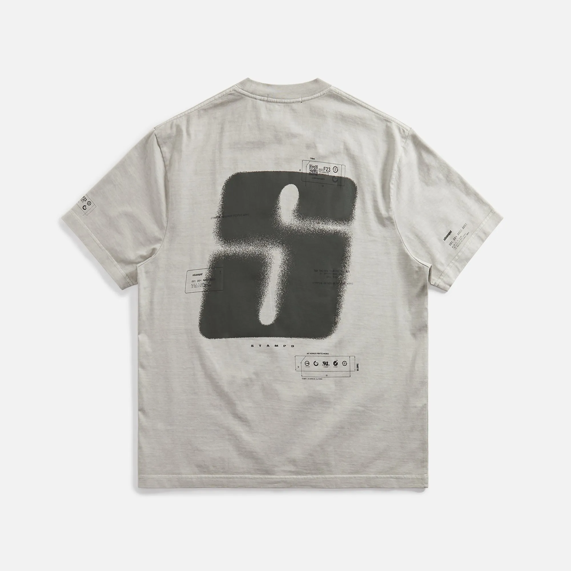 Stampd Oil Washed Transit Relaxed Tee - Fog sold by Kith product image thumbnail 2