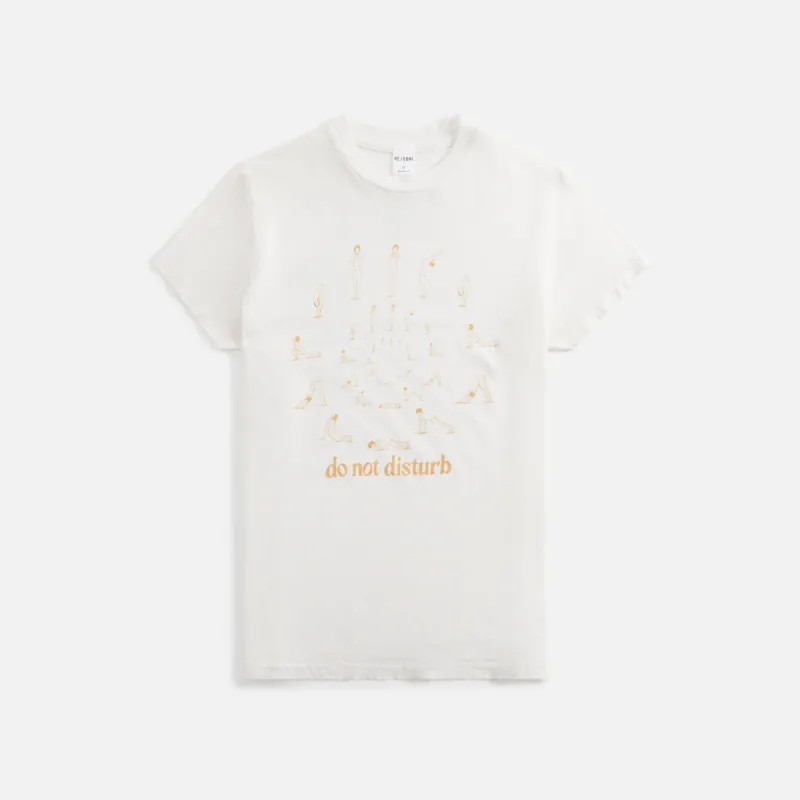 ReDone Do Not Disturb Tee - Vintage White sold by Kith