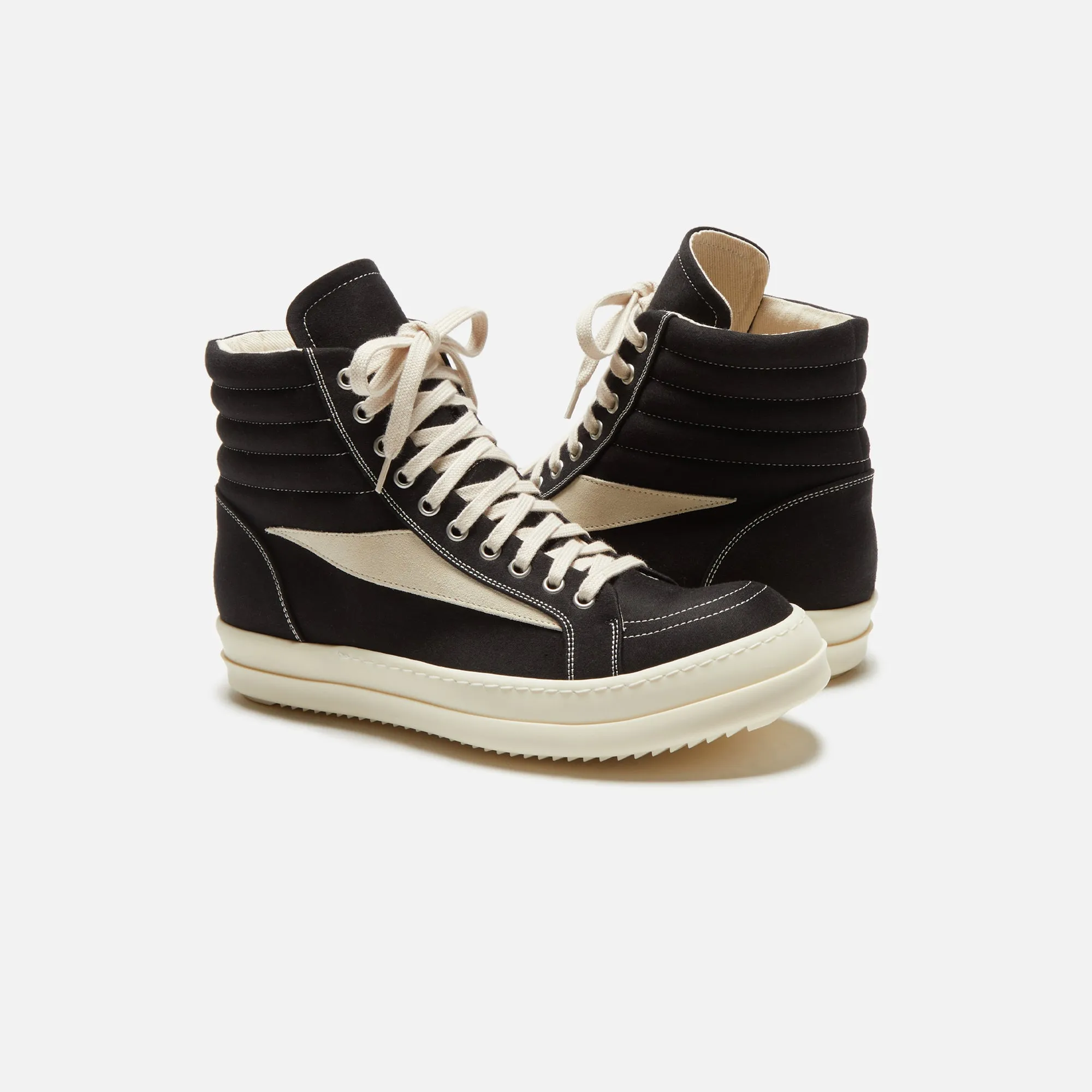 Rick Owens Vintage High Sneaker - Scarpe Black / Milk / Milk sold by Kith product image thumbnail 4