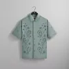 Kith Isaac Microsuede Buttondown - Harbour sold by Kith