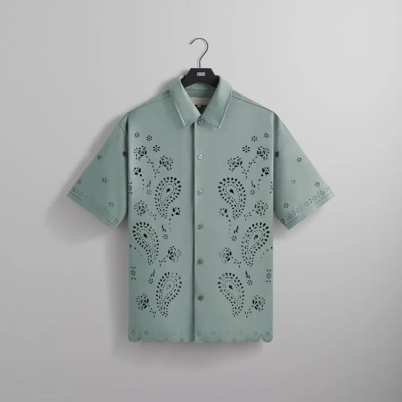 Kith Isaac Microsuede Buttondown - Harbour sold by Kith