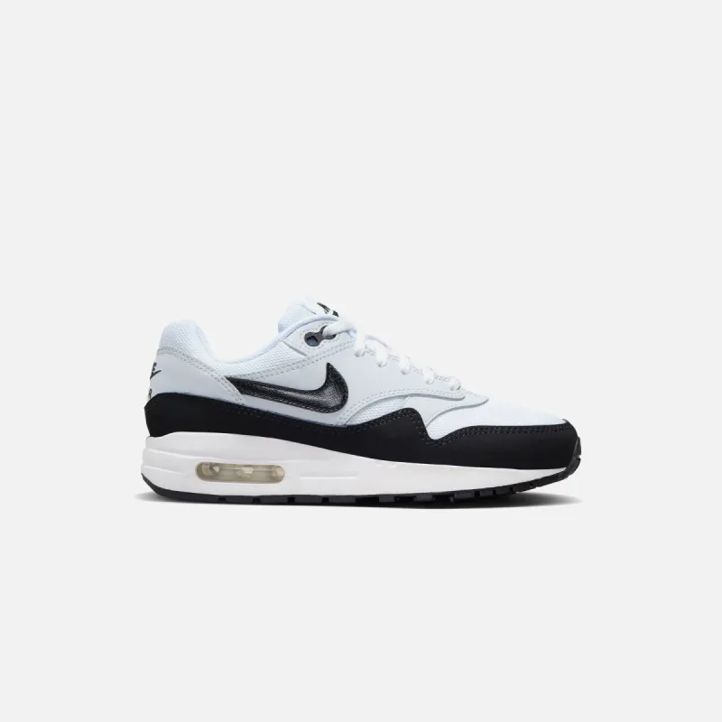 Nike GS Air Max 1 - White / Black / Pure Platinum sold by Kith