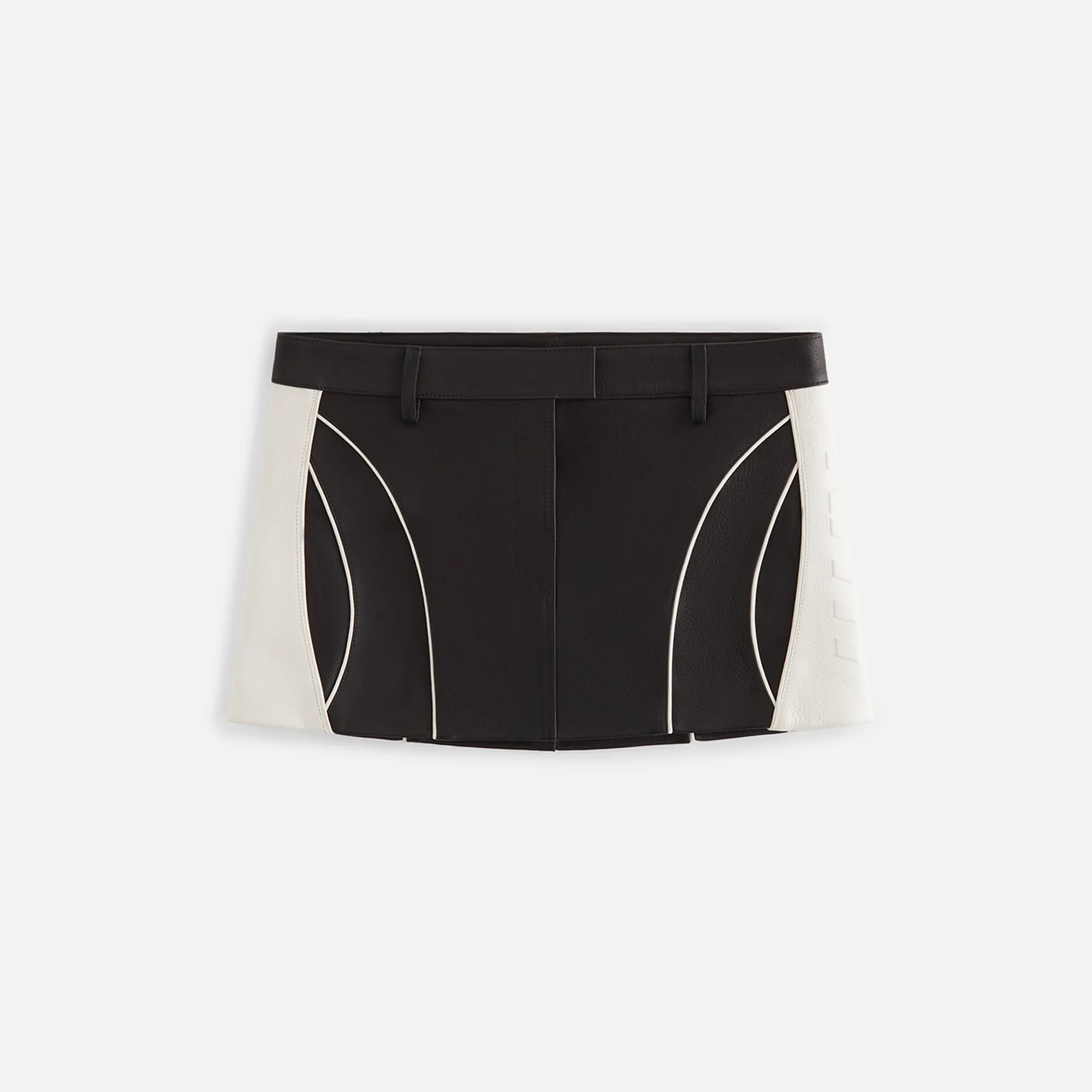 Kith Women Ren Leather Mini Skirt - Black sold by Kith