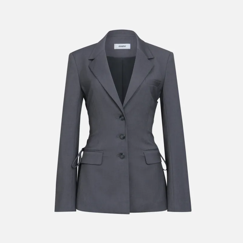 GUIZIO Delila Blazer - Stone Grey sold by Kith