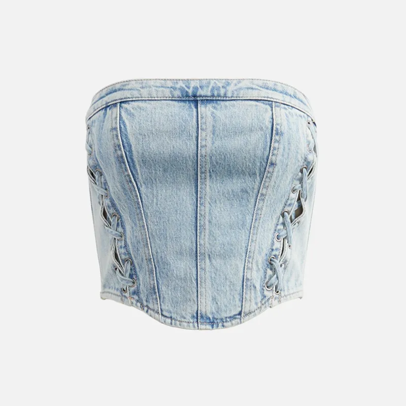 Ksubi Bustier - Dove Laced sold by Kith