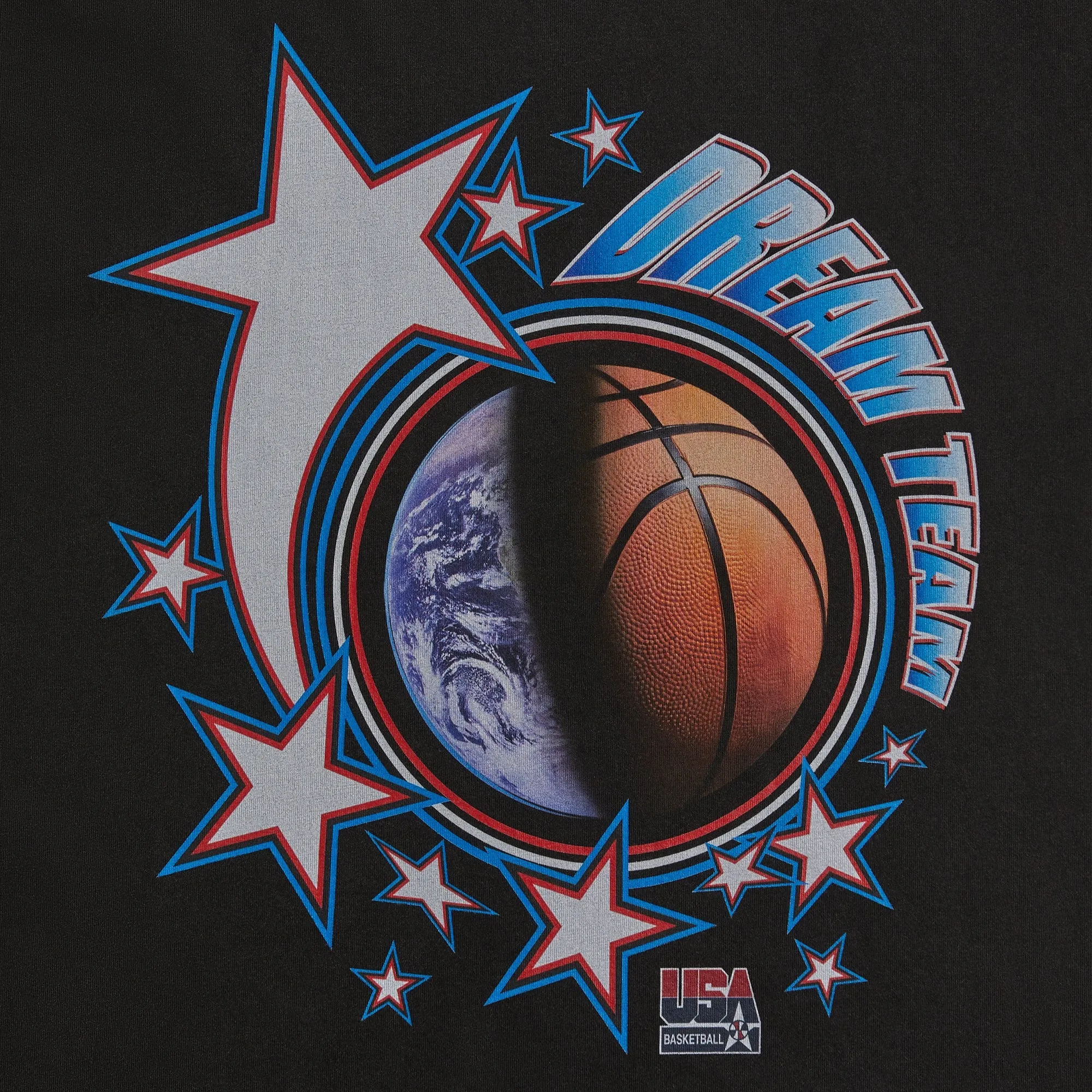 Kith for USA Basketball Dream Team Vintage Tee - Black PH sold by Kith product image thumbnail 3