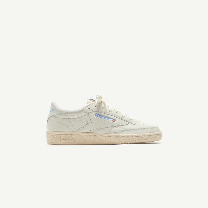 Reebok Club C 85 - Chalk / Alabaster / Sky Blue sold by Kith