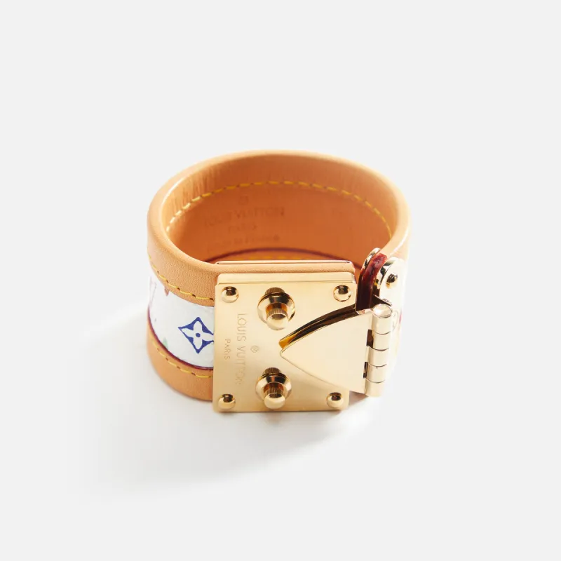 WGACA Louis Vuitton Serrure Bracelet - White / Multi sold by Kith