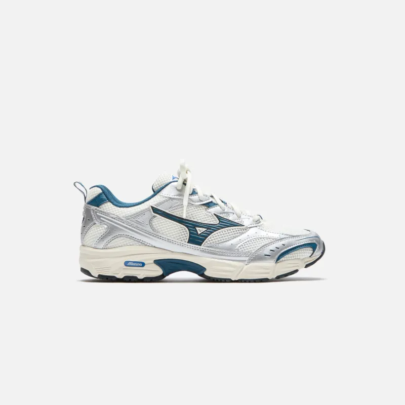 Mizuno MXR - Snow White / Majolica Blue / Silver sold by Kith