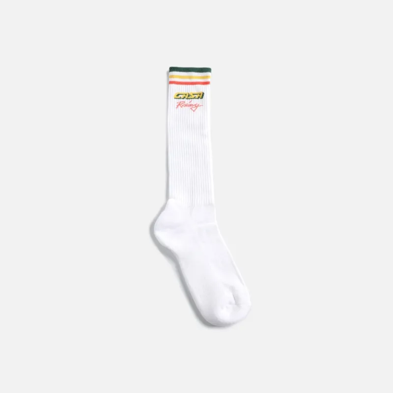 Casablanca Casa Racing Socks - White sold by Kith