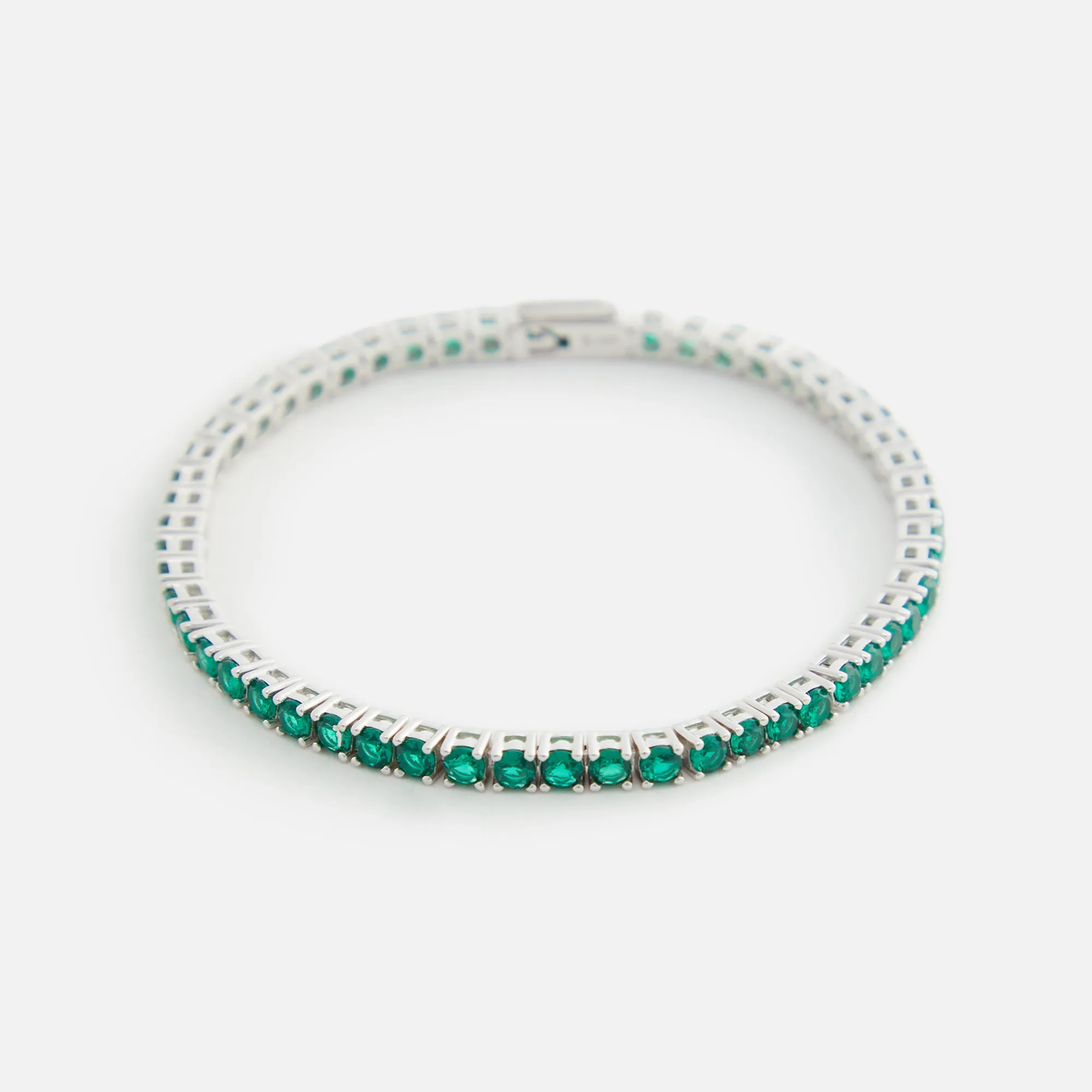 Hatton Labs Classic Tennis Bracelet - Green sold by Kith