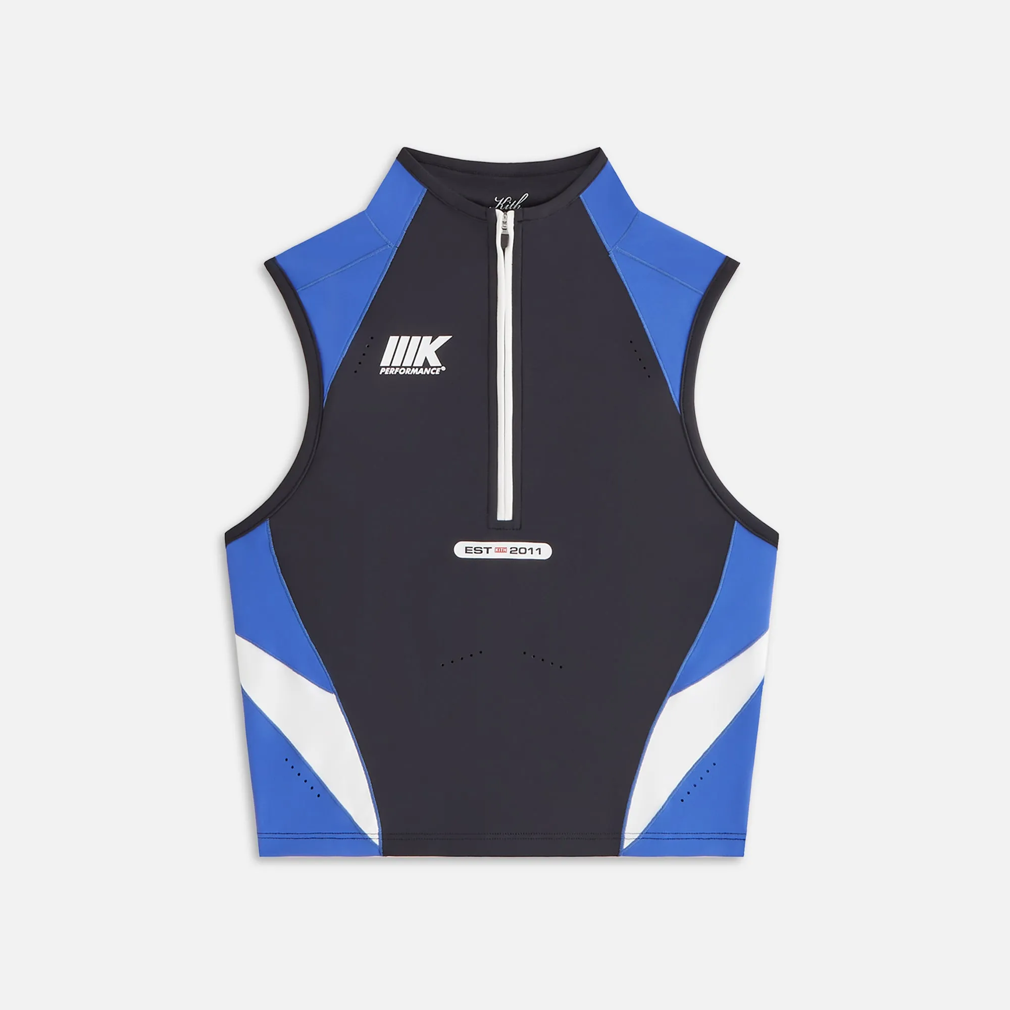 Kith Women Peryn Panelled Half Zip Tank Top - Black sold by Kith