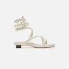 Nora Lozza Maya Sandal - White sold by Kith