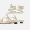 Nora Lozza Maya Sandal - White sold by Kith