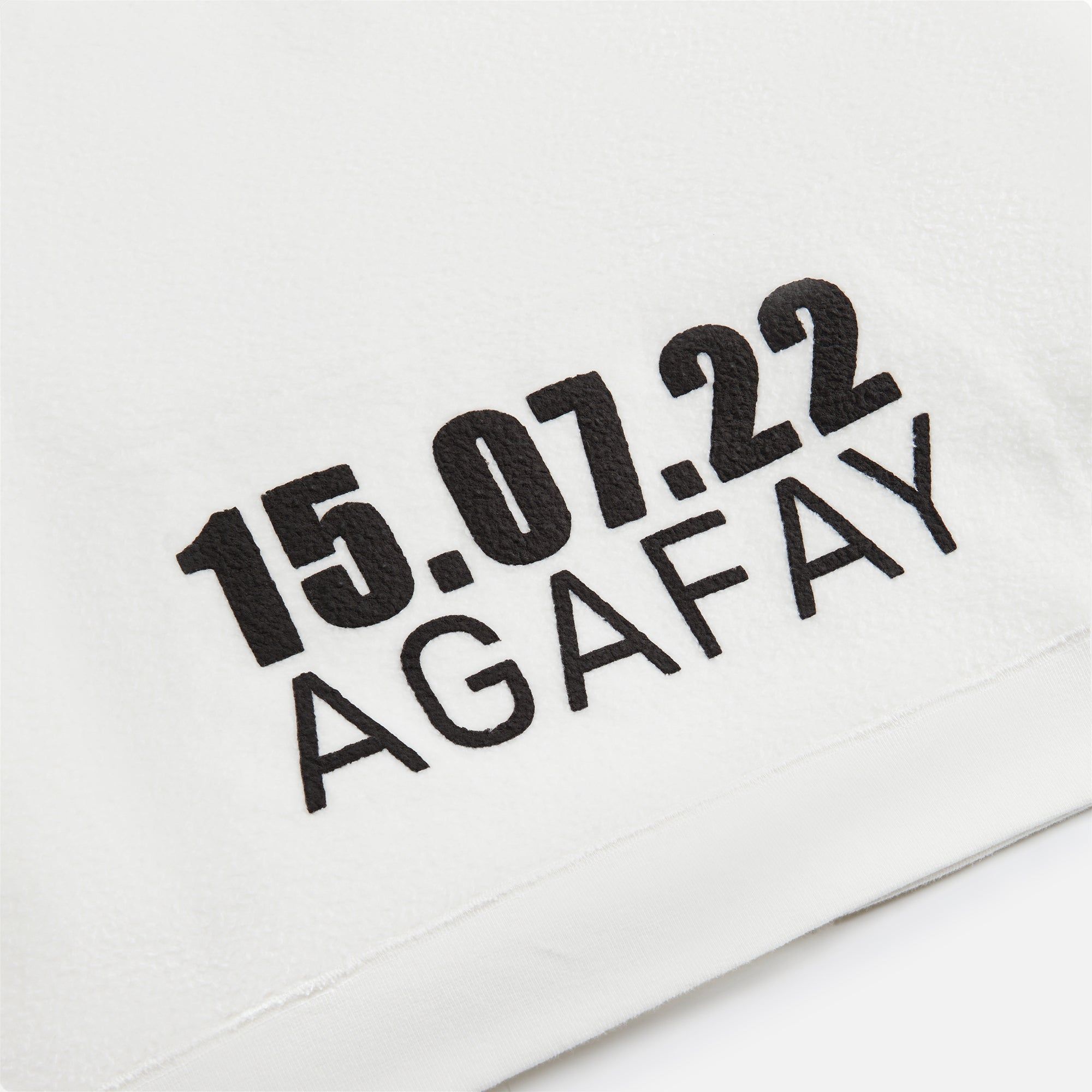 Saint Laurent Hoodie Matiere Inver - Naturel Noir sold by Kith product image thumbnail 5