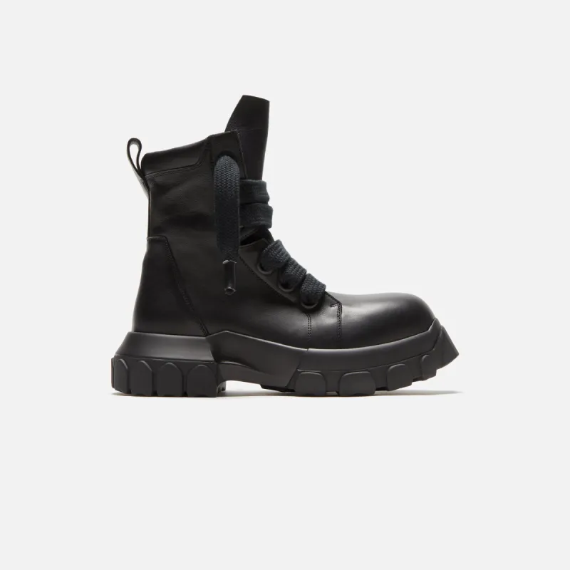 Rick Owens Jumbo Laced Bozo Tractor Boot - Black sold by Kith