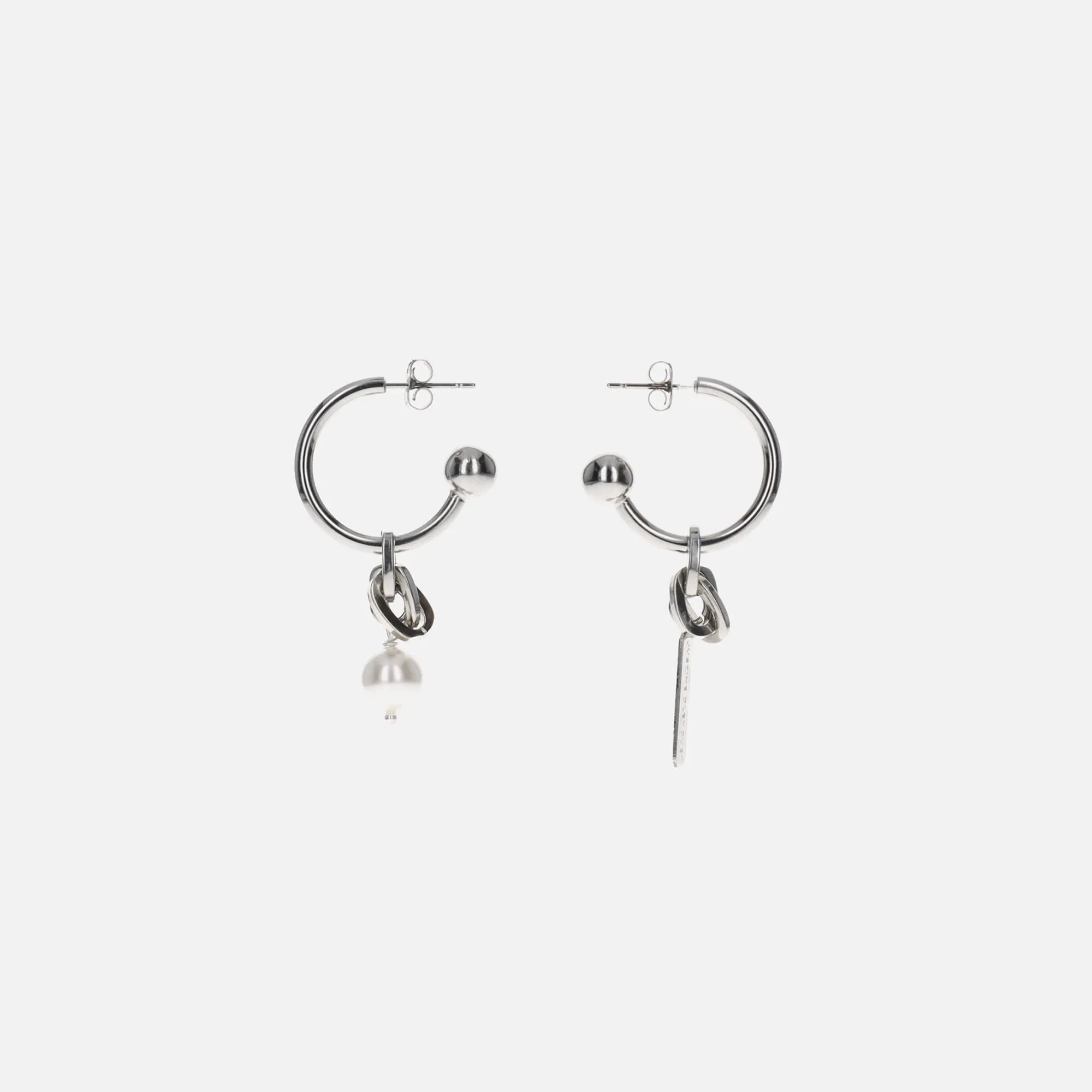 Justine Clenquet Leeloo Earrings - Palladium sold by Kith