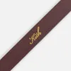 Kith Women Round Buckle Leather Belt - Magma sold by Kith