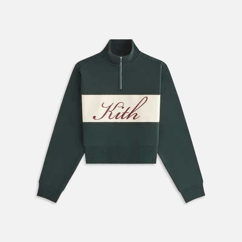 Kith Women Hunter II Kith Script Quarter Zip - Stadium sold by Kith