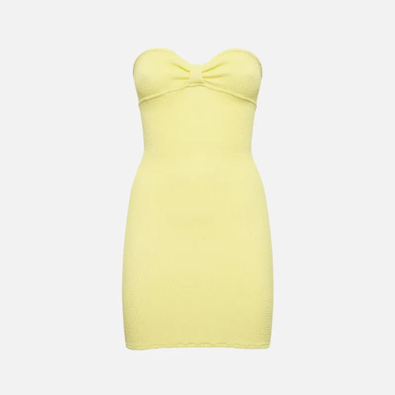Reina Olga Master Tigress Dress - Pastel Yellow sold by Kith