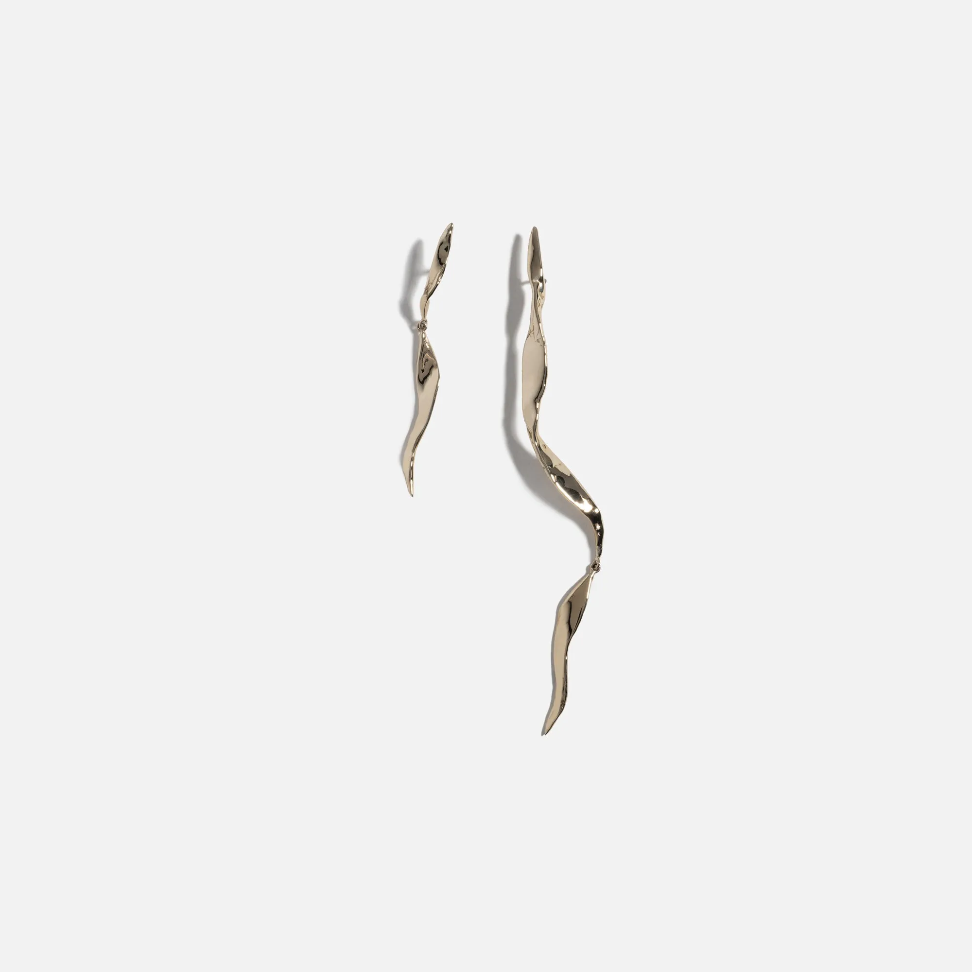 Faris Blade Drop Earrings - Gold sold by Kith