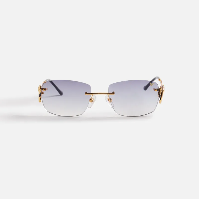 Vintage Frames Flamingo 24Kt Yellow Gold - Asphalt Gradient sold by Kith