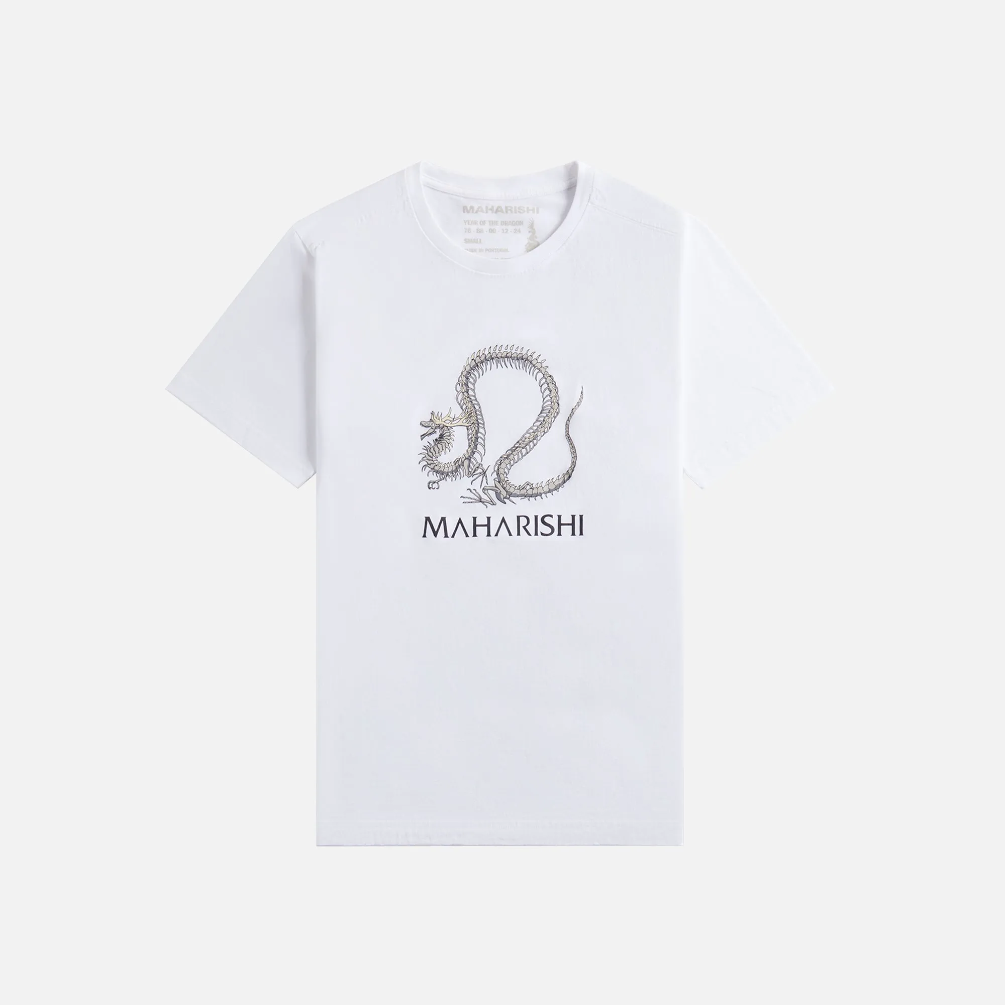 Maharishi Fossil Dragon Tee - White sold by Kith