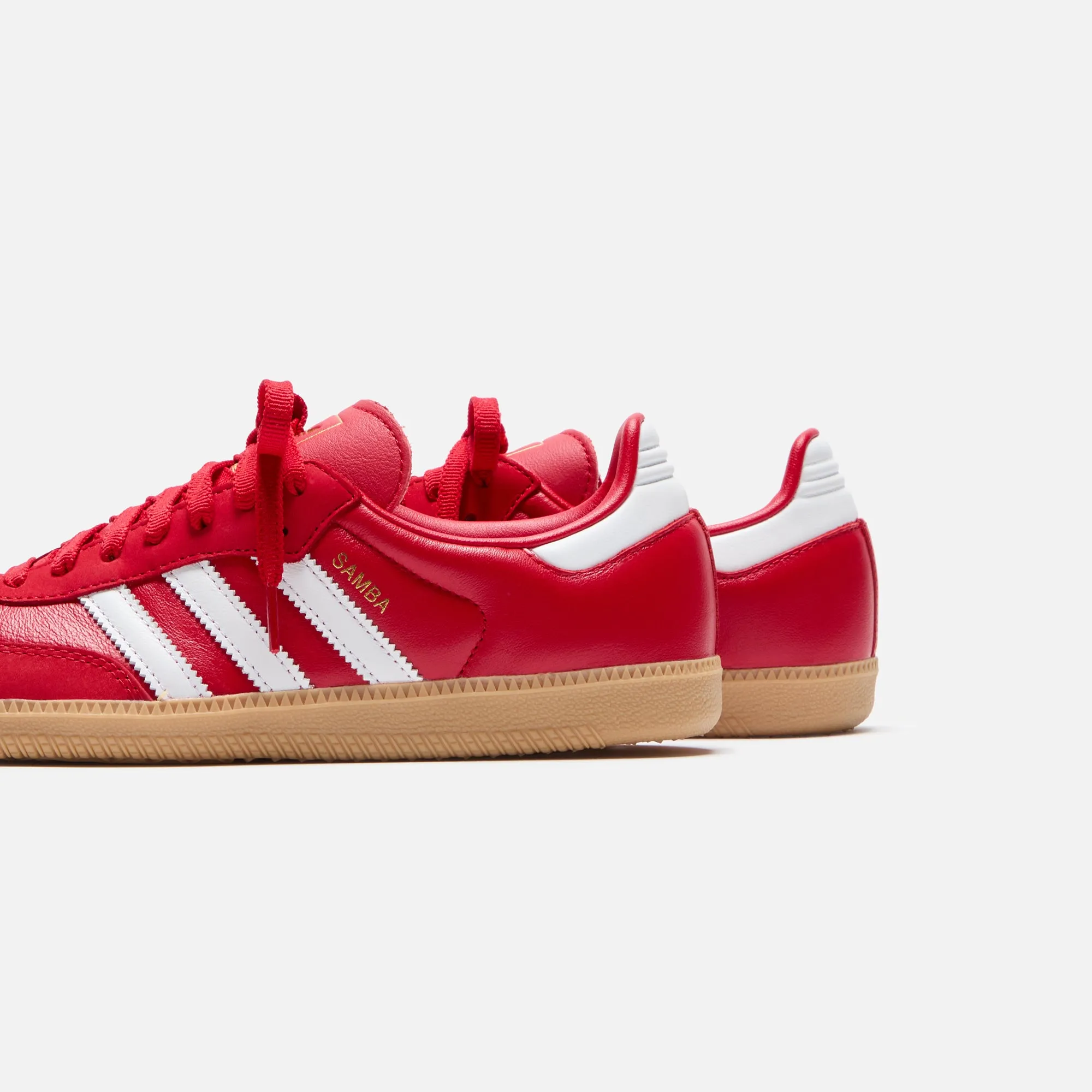 adidas WMNS Samba OG - Better Scarlet / White / Gold Metallic sold by Kith product image thumbnail 3