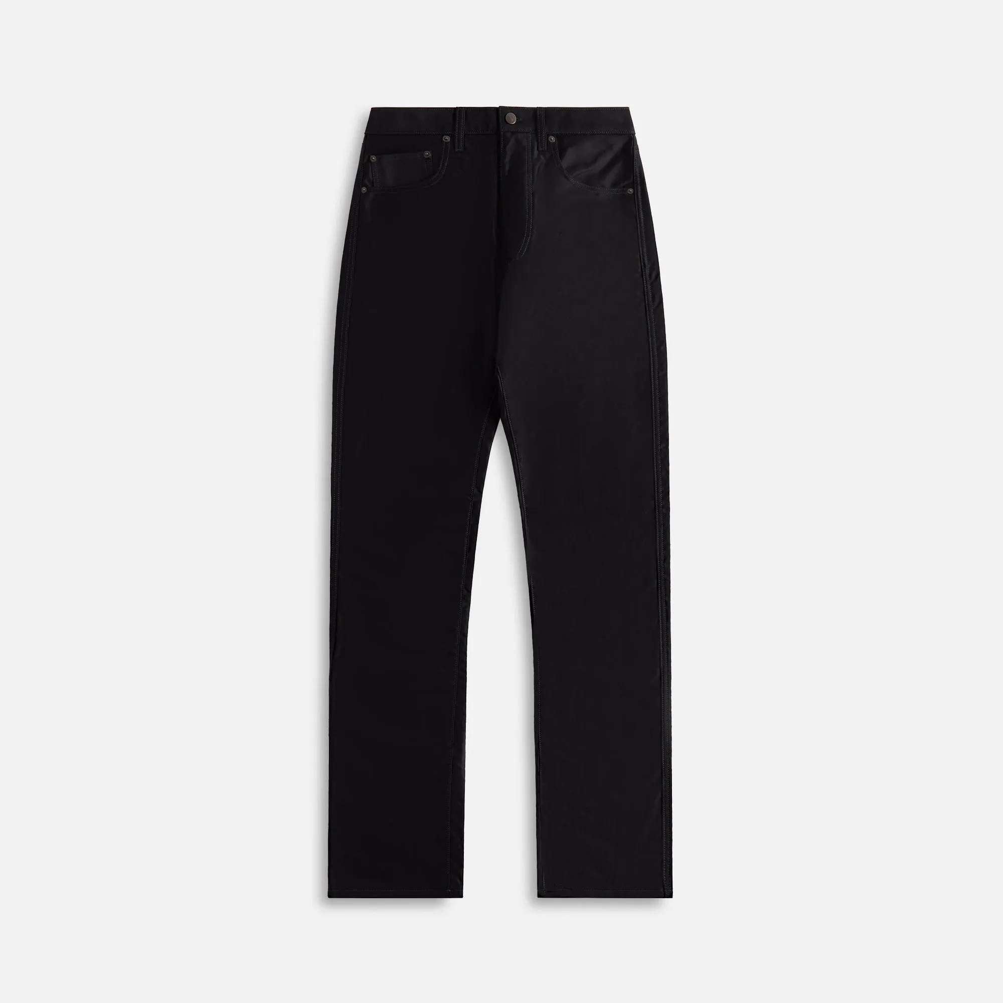 Maison Margiela 5-Pocket Cotton Satin Pants - Black sold by Kith